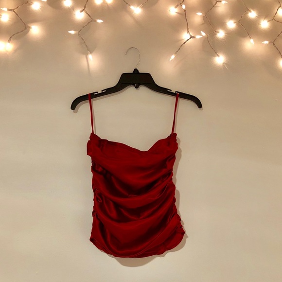 Tops Strapless Wine Red Corset Top Poshmark